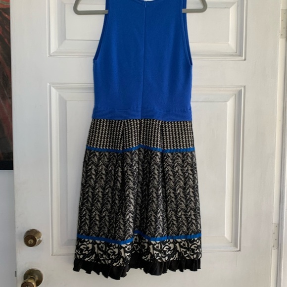 Anthropologie Girls From Savoy Blue Sweater Dress size Medium Black Summer - Picture 5 of 6